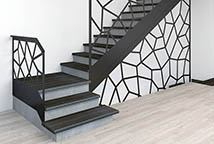 декоративная лестница из металла на заказ